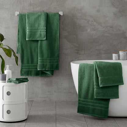 Zero Twist Dark Green Bath Towel