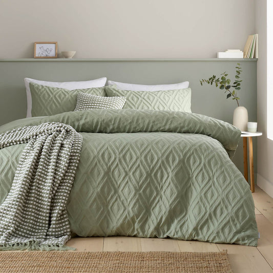 Jacob Geo Sage Duvet Cover Set