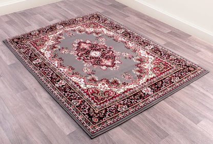 Traditional Poly Lancashire Grey Rugs