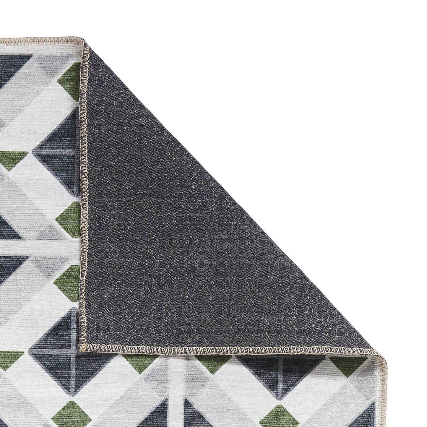 Victoria H1190 Grey/Green Washable Rug