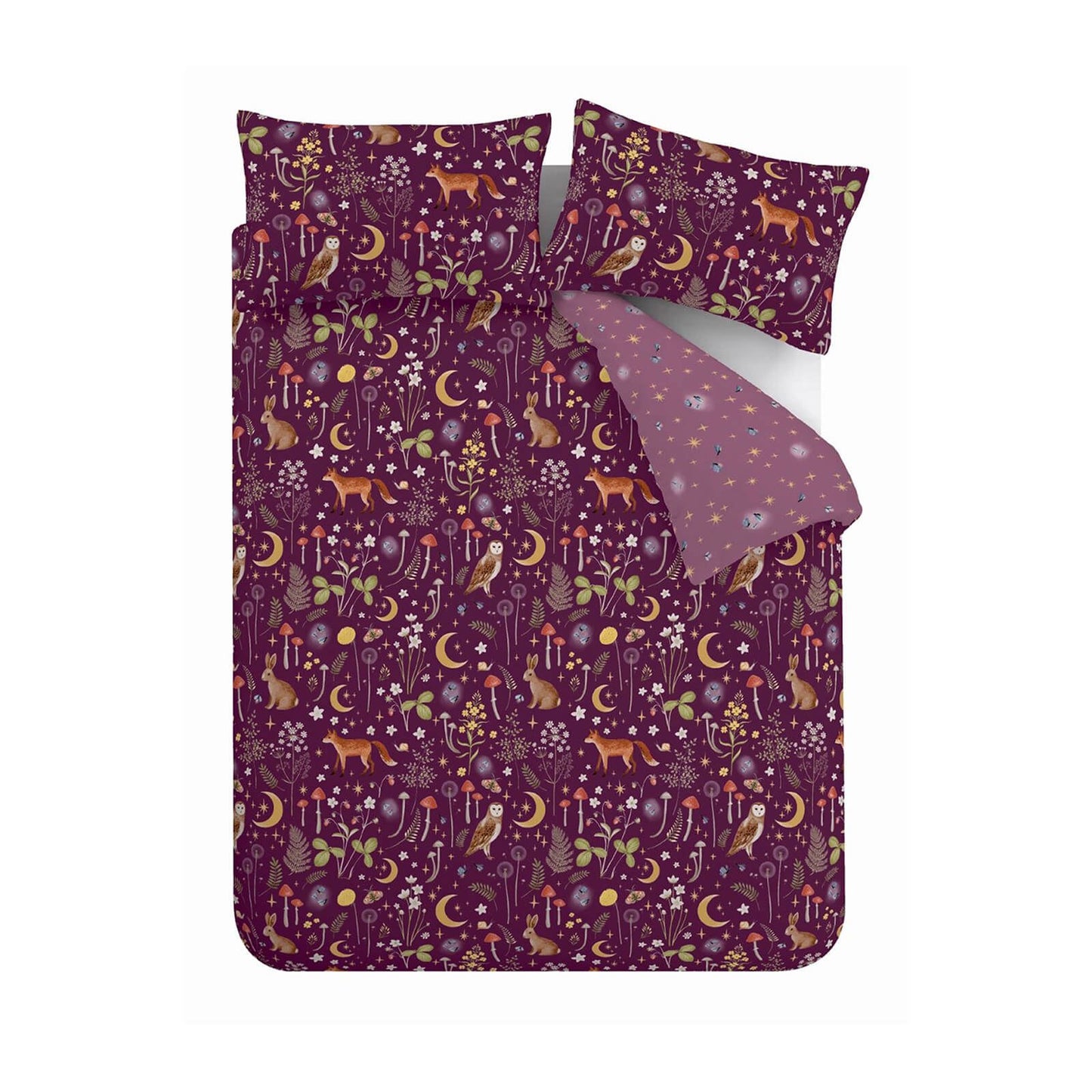 Enchanted Twilight Plum Duvet Cover Set