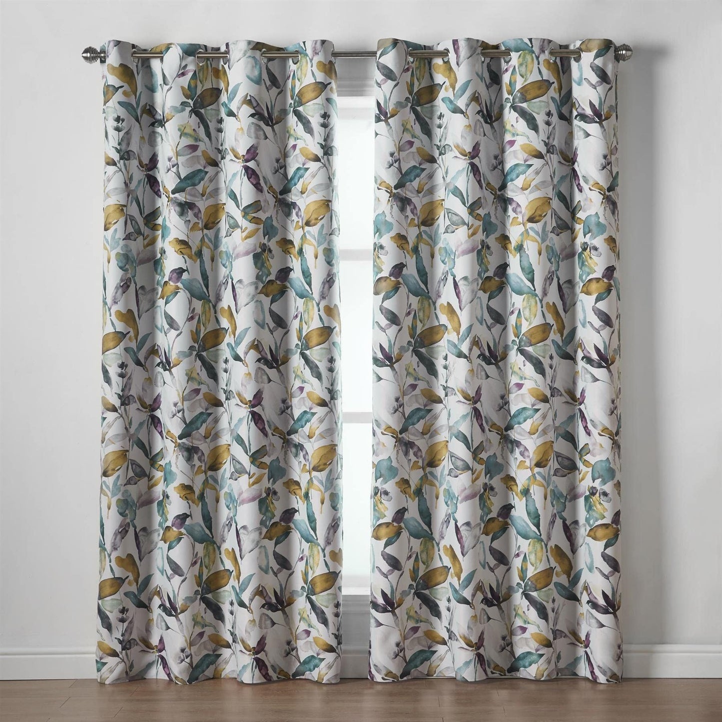 Giverny Green Eyelet Curtains