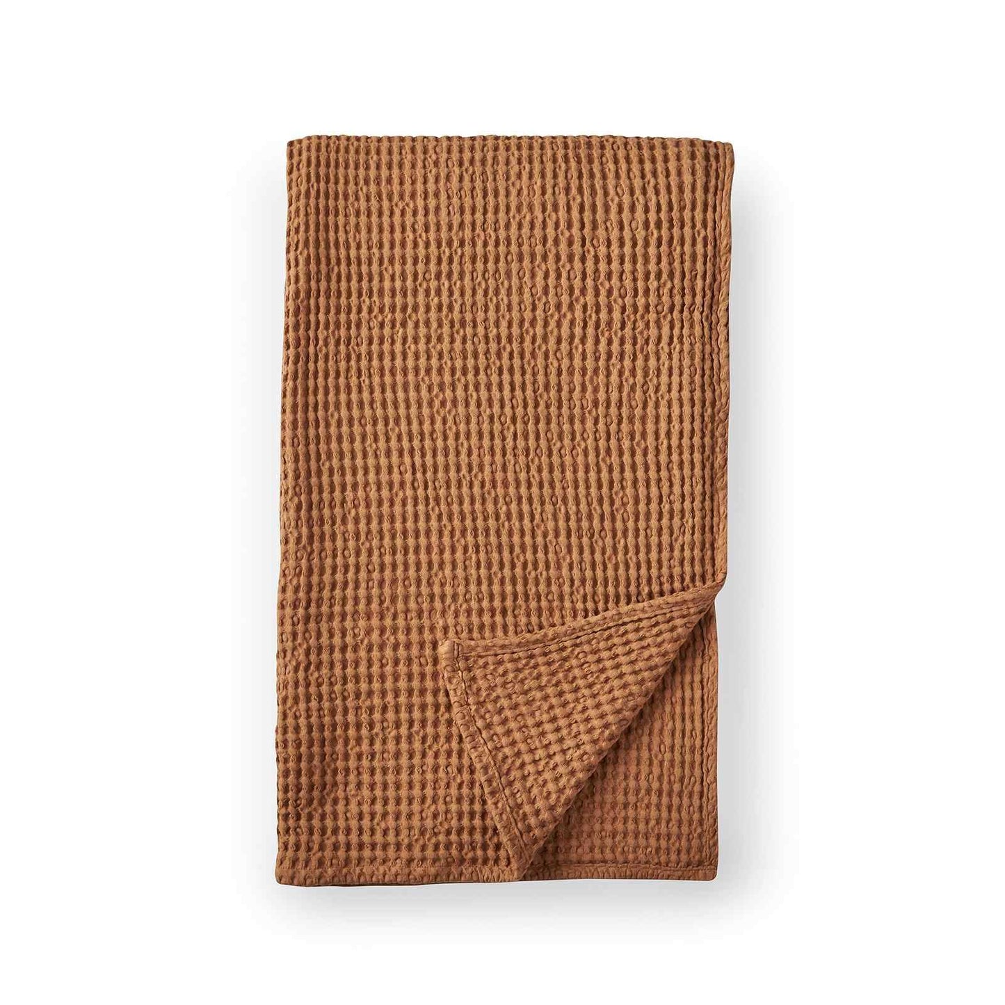 Jaipur Chunky Waffle Caramel Blanket Throw