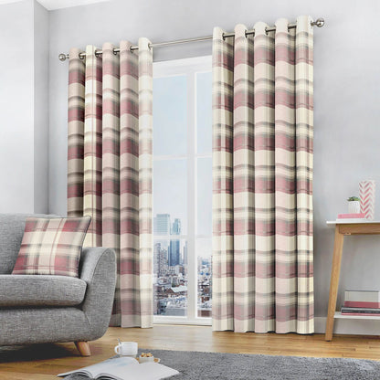 Balmoral Blush Eyelet Curtains