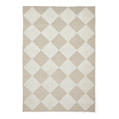 Lyna J0529 Beige/White Washable Rug