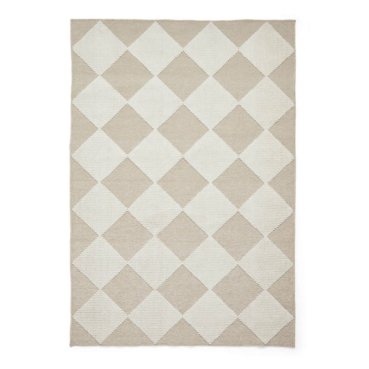 Lyna J0529 Beige/White Washable Rug