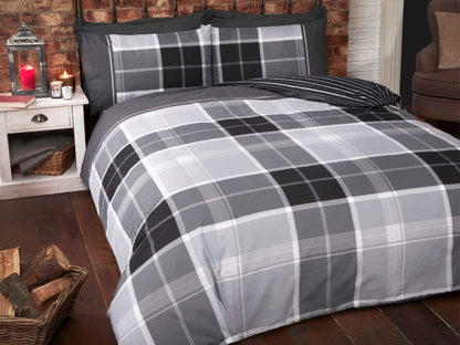 Argyle Grey Duvet Set