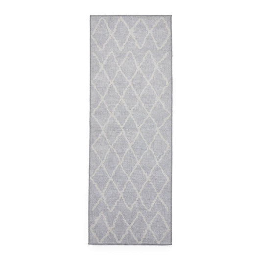 Coral H1060 Light grey Berber Washable Rug