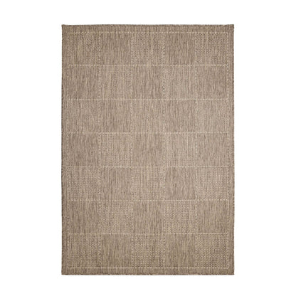 Flatweave Gel Border Natural Rug