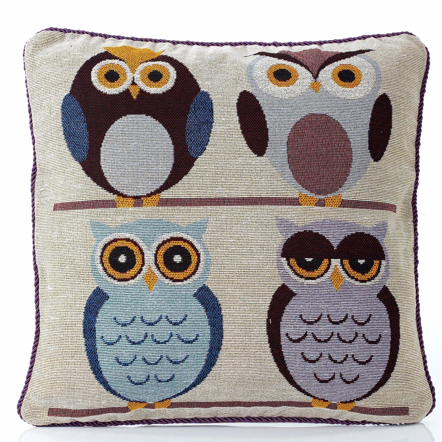 Tapestry Owls Cushion Cover