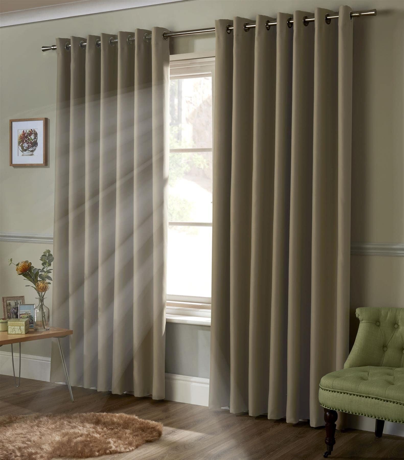 Blackout Cream Eyelet Curtains