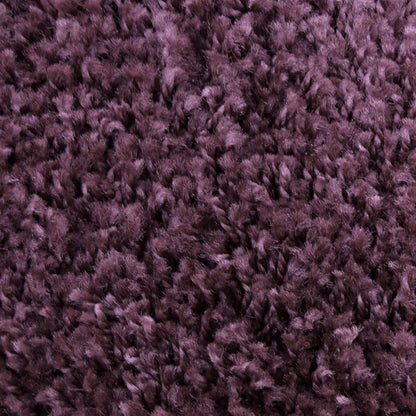 Jazz Shaggy Plum Plain Rug