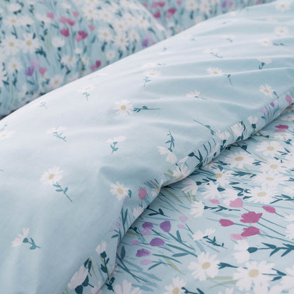 Daisy Meadow Blue Duvet Cover Set