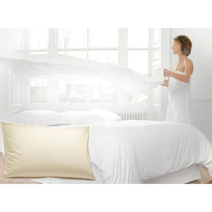 Percale Rich Cream Fitted Sheet