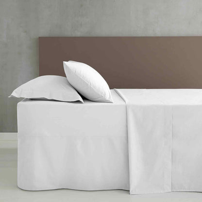 Easy Iron Percale White Fitted Sheet