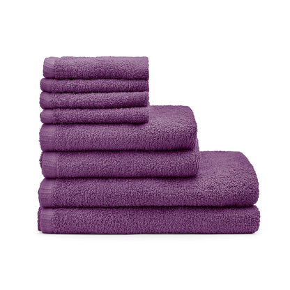 Quick Dry Towel Plum Towel Bale Set - 8 Piece