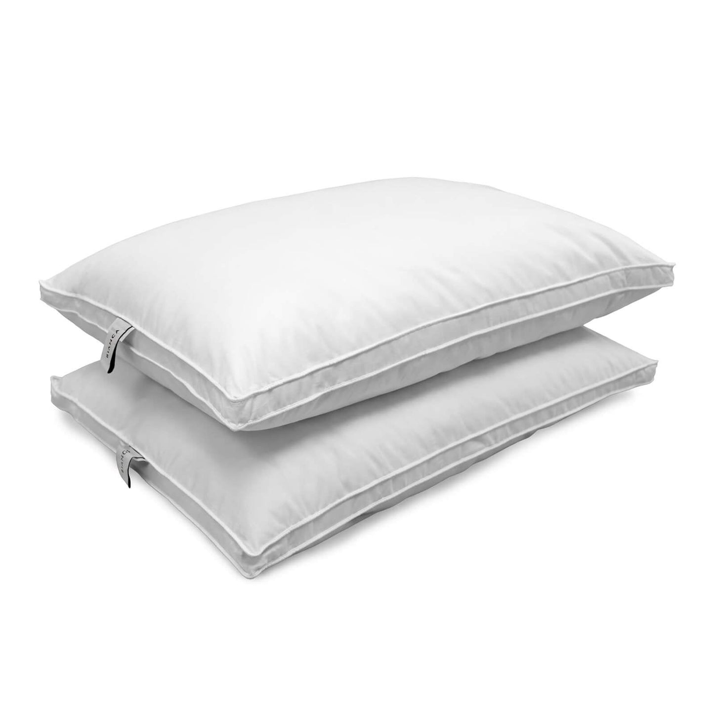 Bianca Fine Linens Goose Feather & Down Pillow Pair White