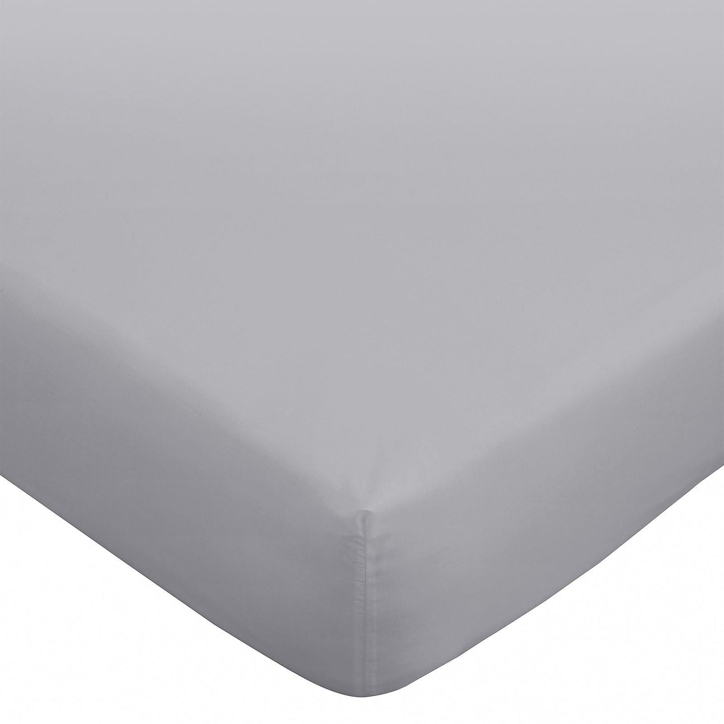 Bianca 180 Thread Count Egyptian Cotton Silver Grey Fitted Sheet