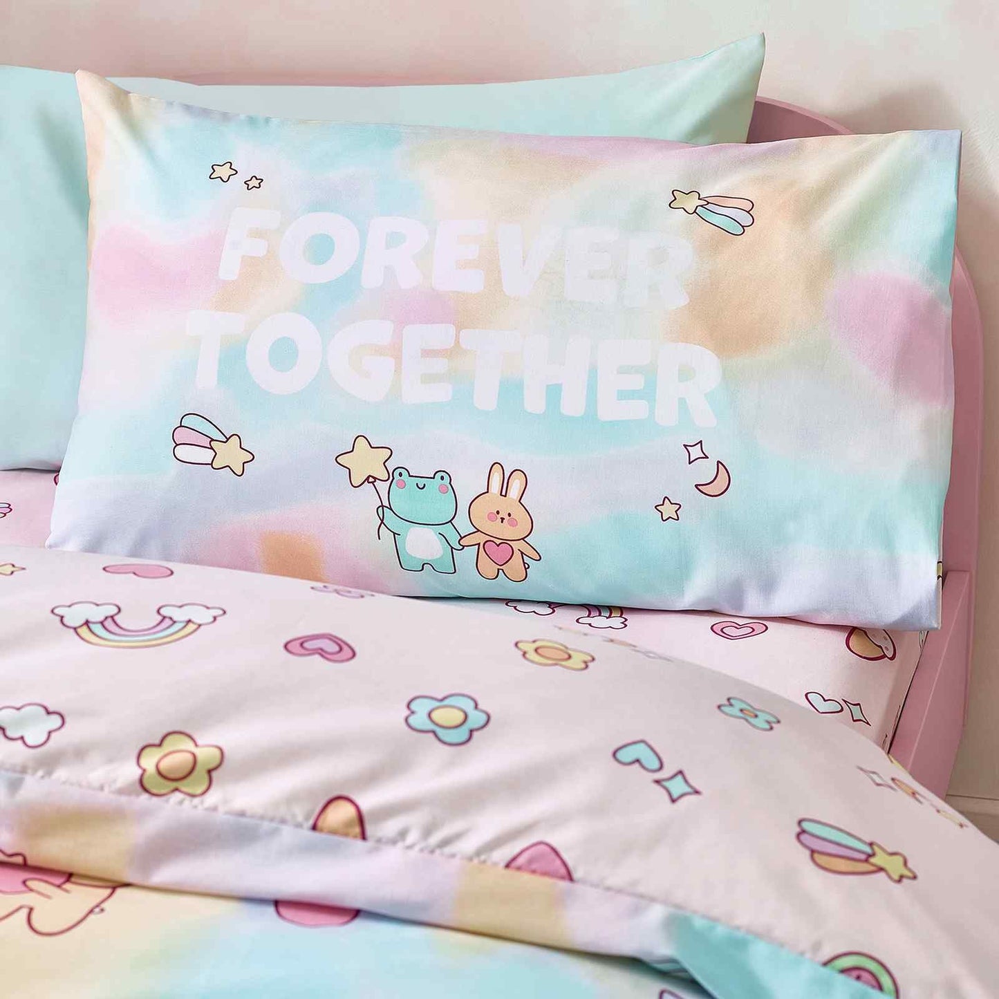 Forever Together Pastel Duvet Cover Set