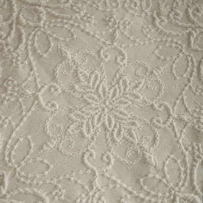 Catherine Lansfield Amelia Jacquard Easy Care Bedding Duvet Cover Set Cream