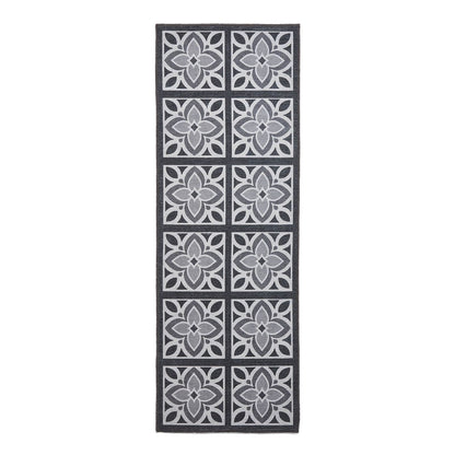 Victoria H1191 Grey/Yellow Washable Rug