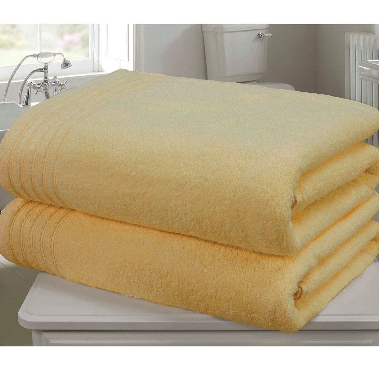 So Soft Ochre Bath Sheet Pair