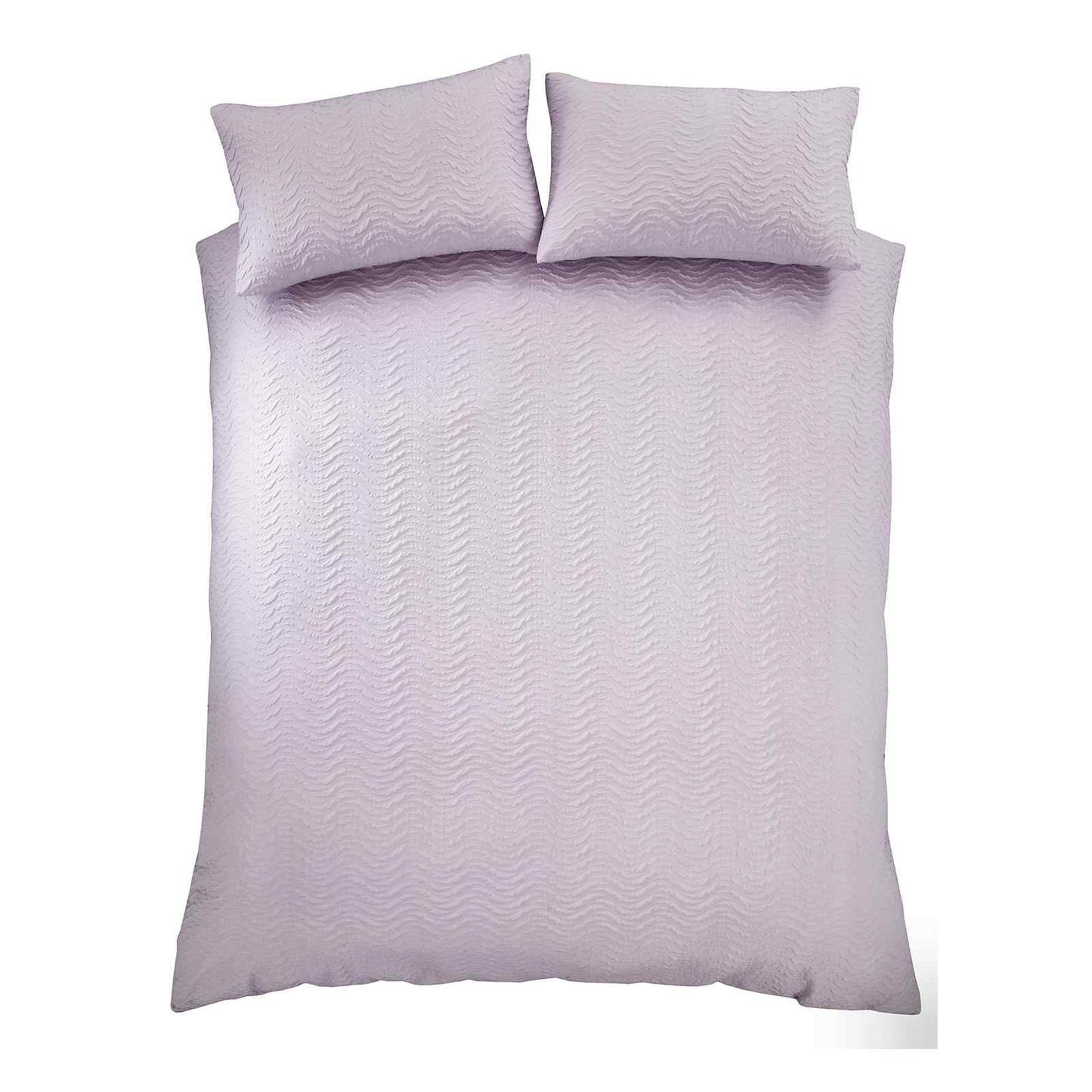Heatset Wave Lilac Duvet Cover Set
