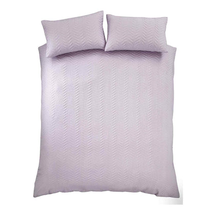 Heatset Wave Lilac Duvet Cover Set