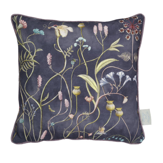 Wildflower Garden Nightshadow Filled Cushion
