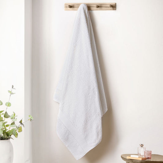 Bianca Supima Cotton White Towel and Sheet