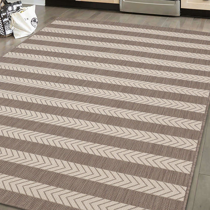 County Stripe Natural Rug