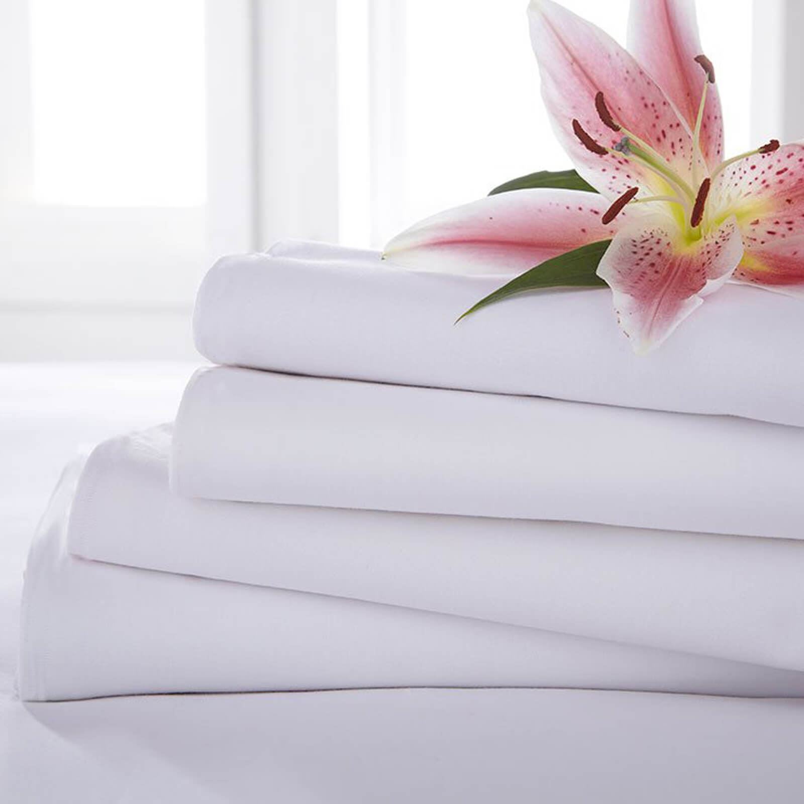 Poetry White Flat Sheet