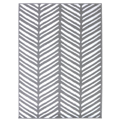 Maestro Herringbone Silver Contemporary Rug
