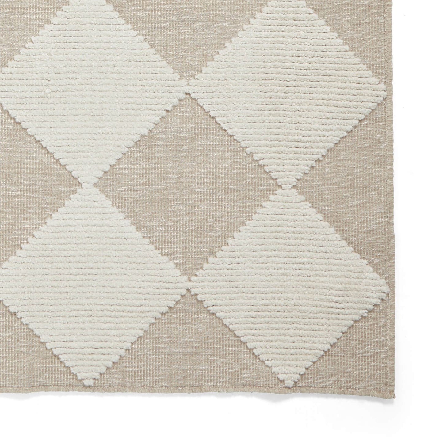 Lyna J0529 Beige/White Washable Rug