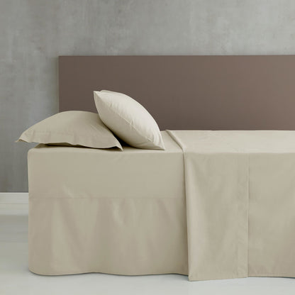 Easy Iron Percale Cream Base Valance Sheet