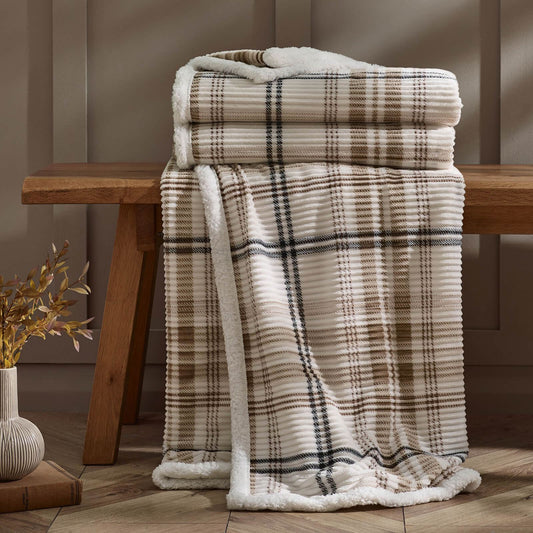catherine-lansfield-cosy-ribbed-check-blanket-throw-natural