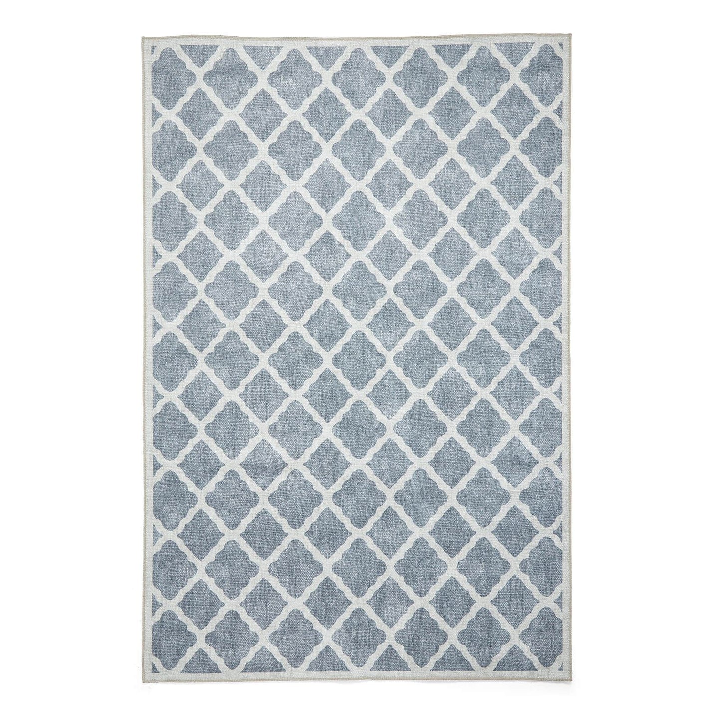 Coral H1063 Grey Modern Washable Rug