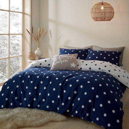 Spot Navy Duvet Set