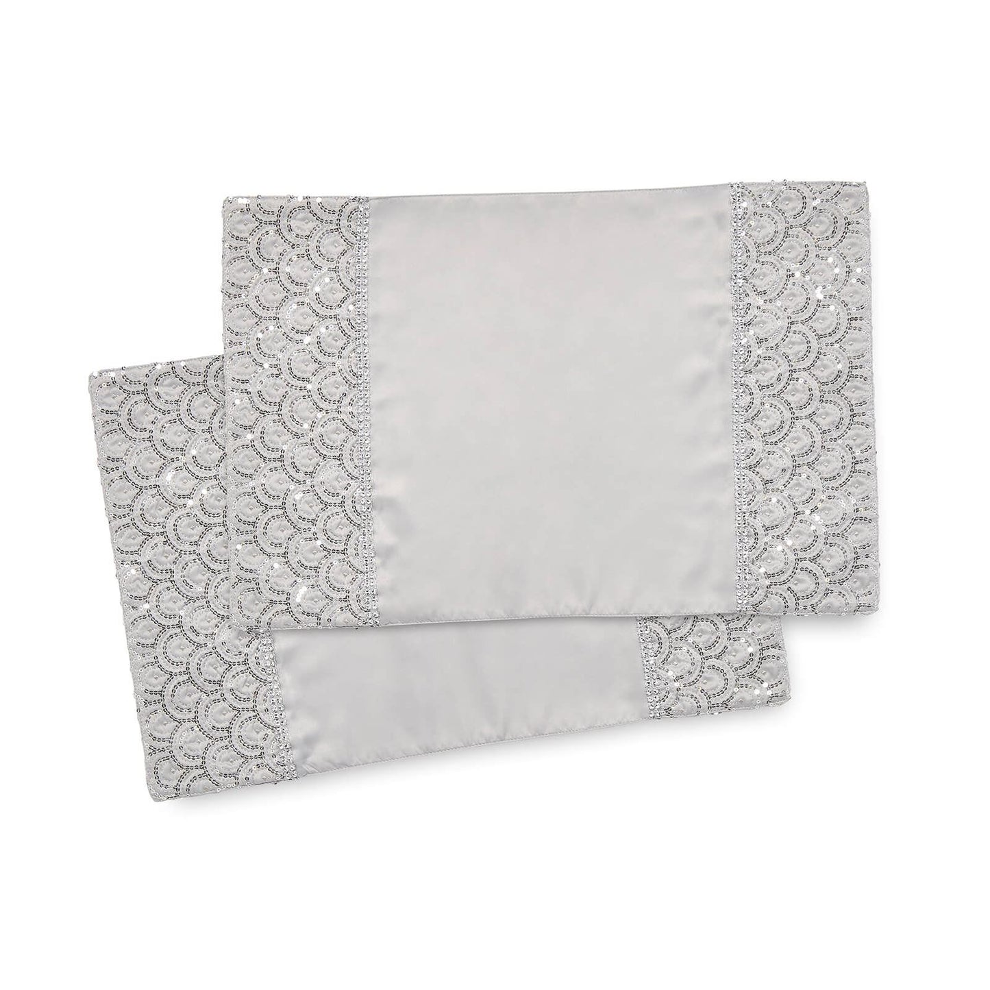 Deco Sequin Silver Placemat  - 30x46 cm