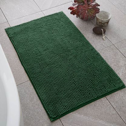 Bobble 50x80cm Bath Mat Dark Green