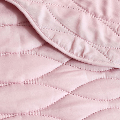 Catherine Lansfield Scallop Waves Pink Bedspread - 240x260cm