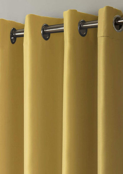 Blackout Ochre Eyelet Curtains