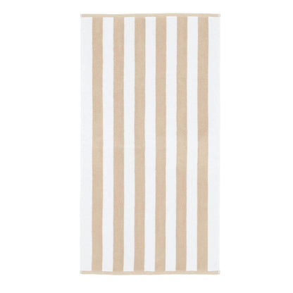 Reversible Stripe Jacquard Natural Hand Towel - 50x85 cm