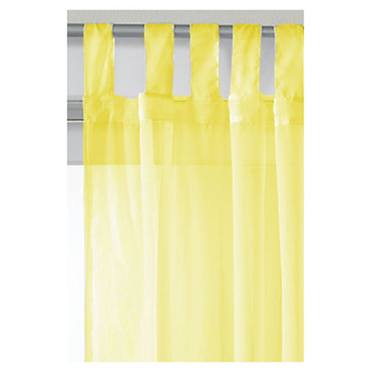 Voile Sheer Lemon Curtain Panel