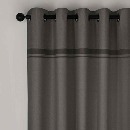 Melville Lined Grey Curtains Two Panels
