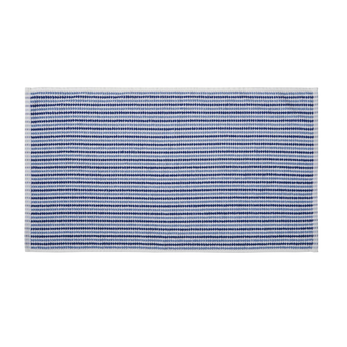 Catherine Lansfield Rice Weave Stripe Blue Towel and Sheet