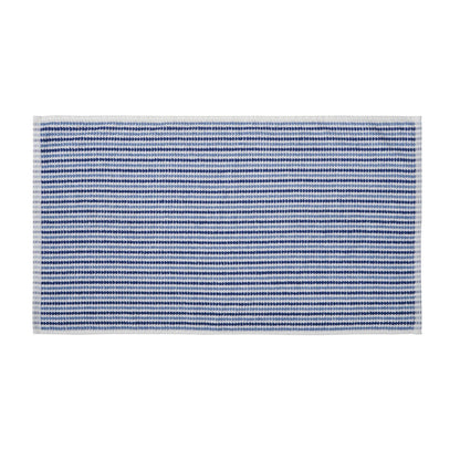 Catherine Lansfield Rice Weave Stripe Blue Towel and Sheet