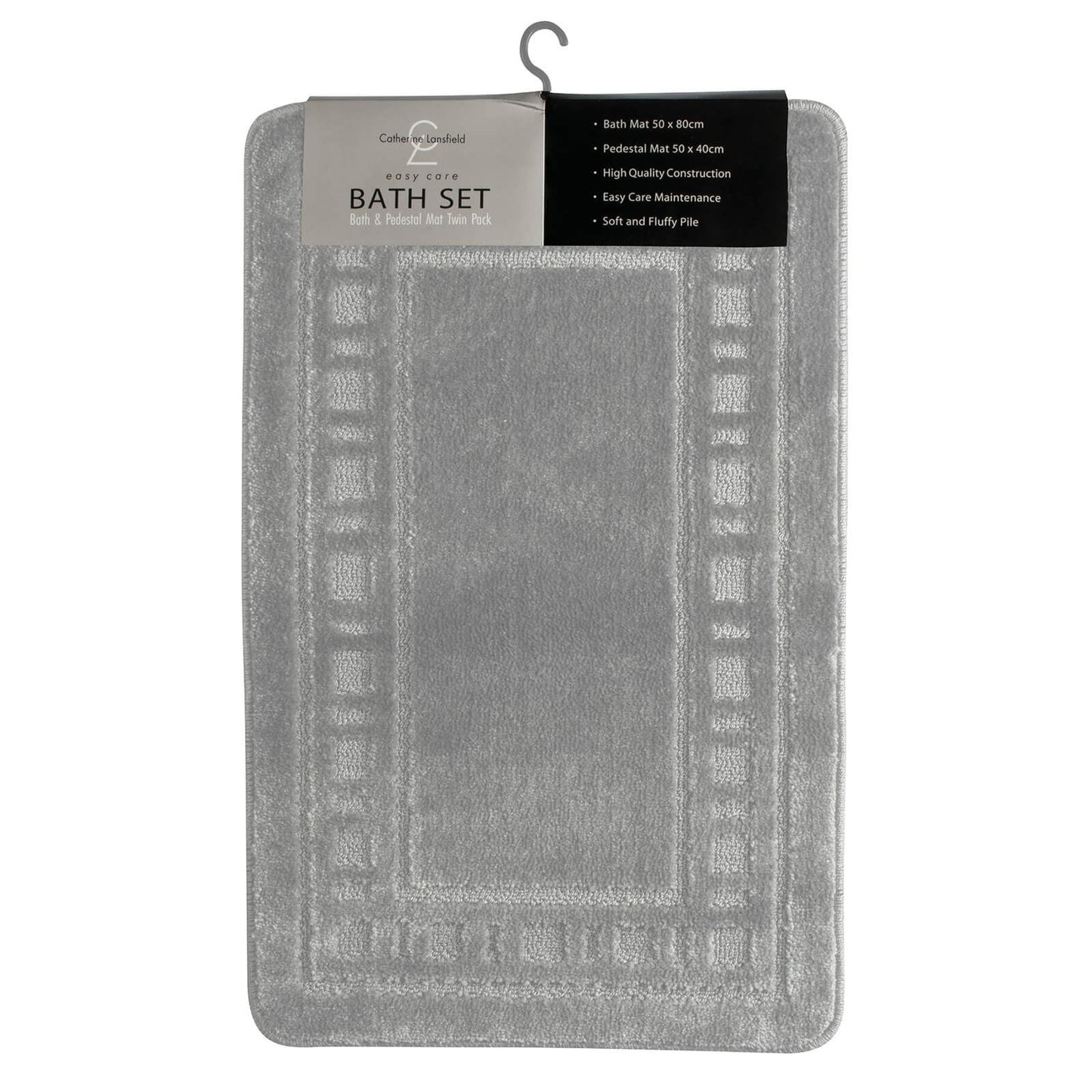 Armoni Grey Bath Pedestal Mat