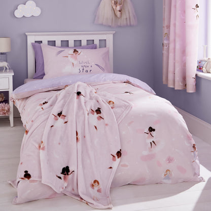 Dancing Fairies Pink Kids Duvet Set