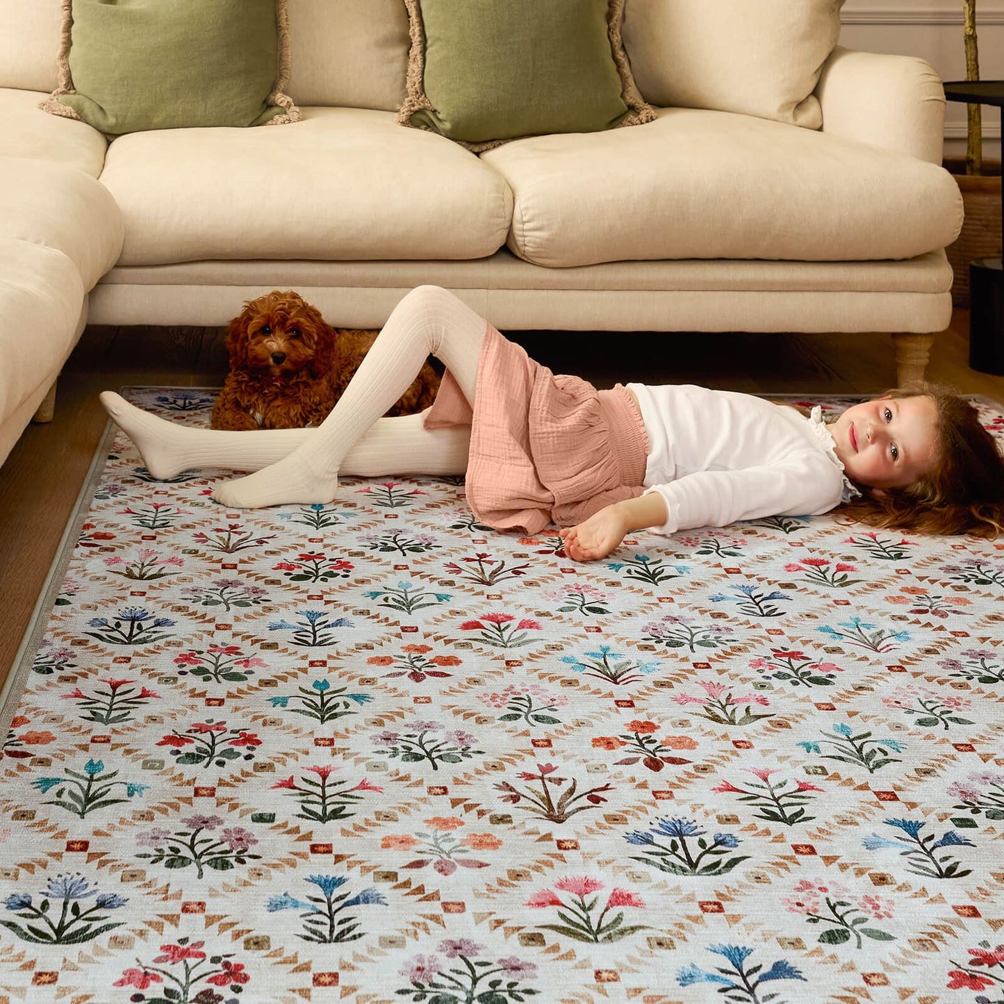 Hug Rug Eco-Washable Wildflower Patch